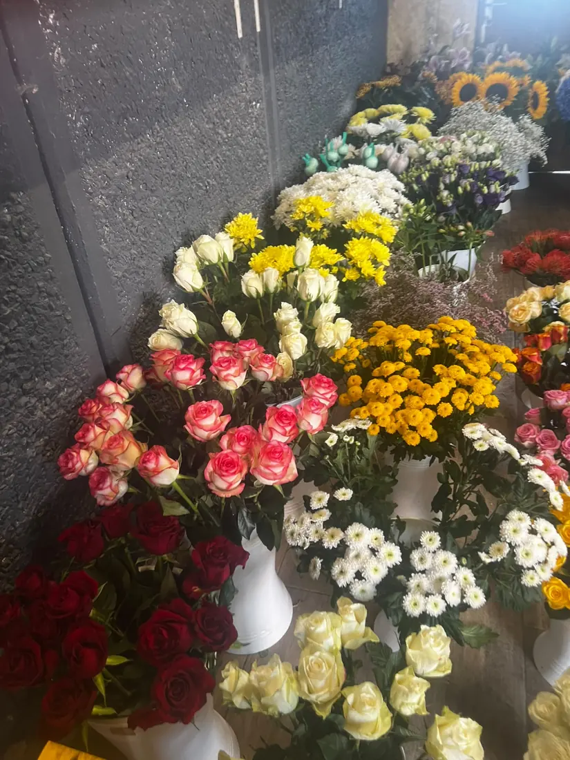 Schnittblumen-Auswahl – frisch im Laden